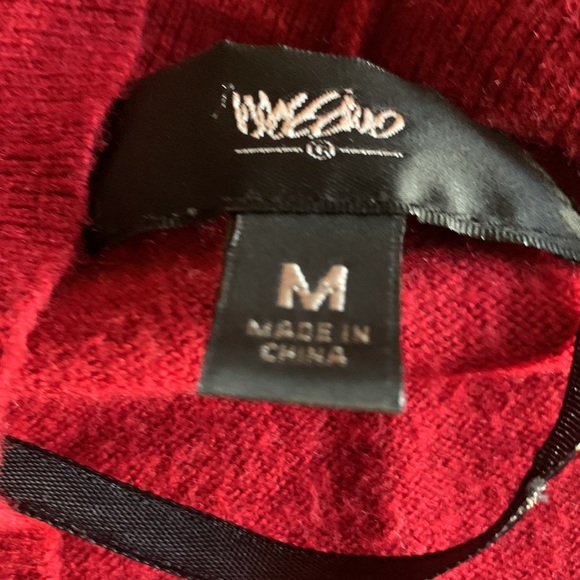 Mossimo Dark Red Open Front Cardigan Size M - Picture 7 of 9